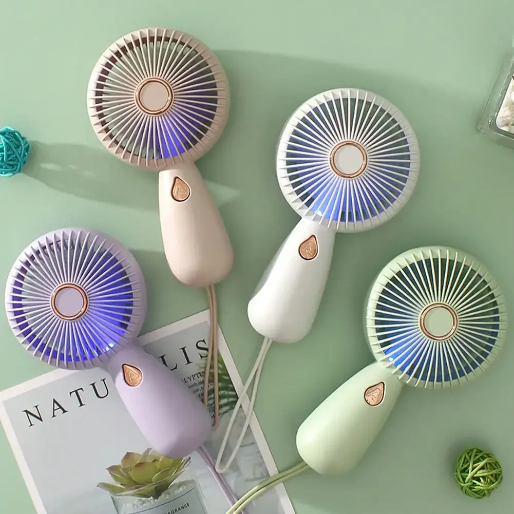 

Mini Handheld Small Fan Portable Portable Silent Office Desk Student On Dormitory Charging Outdoor Hand Holding Fan Small