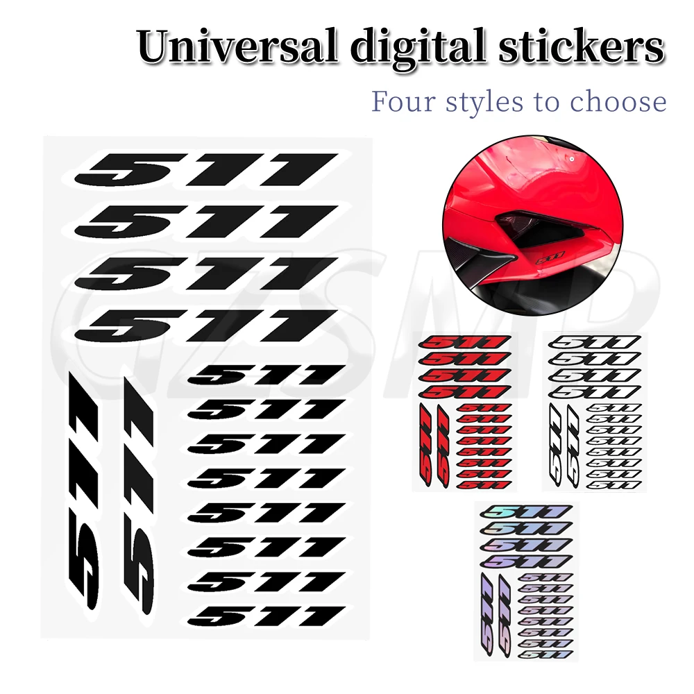 

Number 505 Motorcycle Stickers Motorcross Body Helmet Deco Digit Decal Fit for HUSQVARNA TE SMR TXC 511