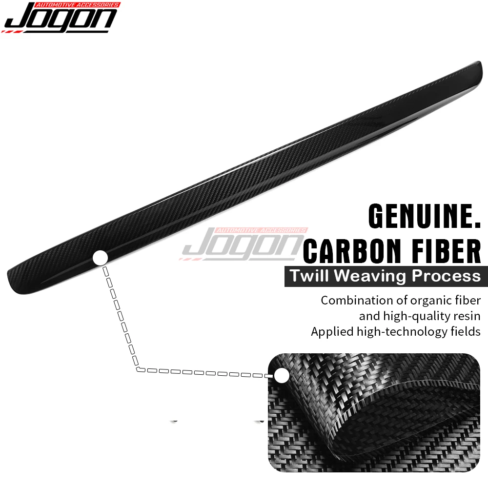 For Subaru WRX STI VA 2015 2016 2017 2018 2019 2020 2021 Carbon Fiber Exterior Rear Trunk Tailgate Cover Trim Car Accessories