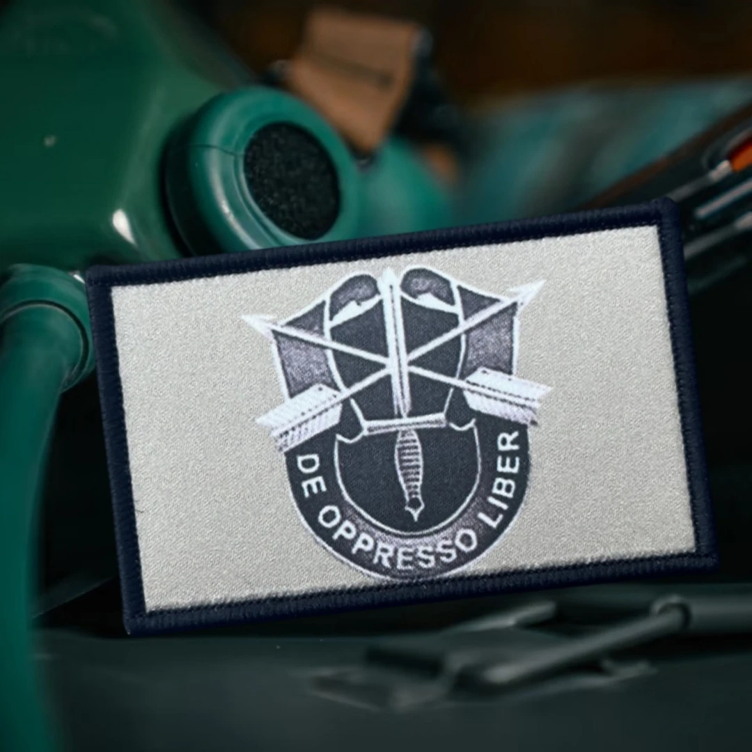 De Oppresso Liber Morale Badge Patch Military Tactical Emblem Special Forces Crest Printed Hook Loop Clothing Backpack Stickers