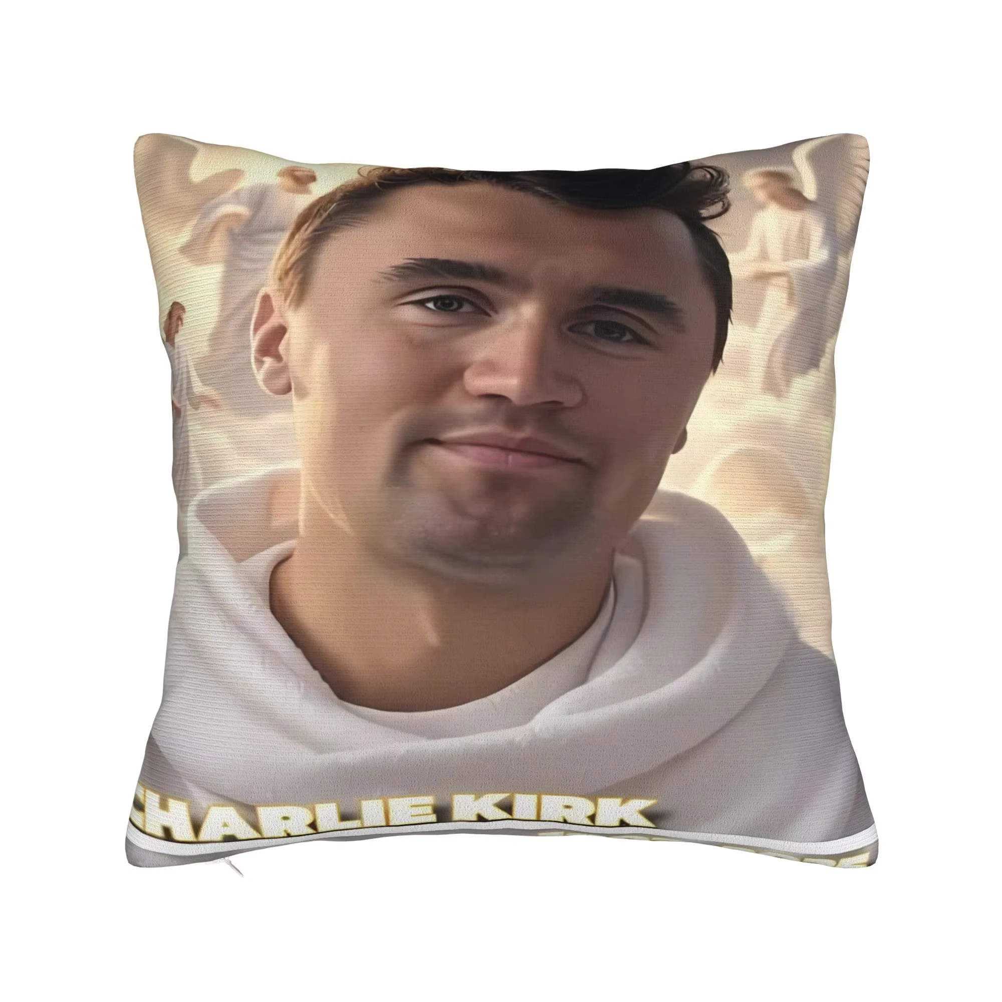 Dubbelzijdige Charlie Kirk R.I.P kussensloop, vintage zachte kussensloop voor bank en slaapkamer decor