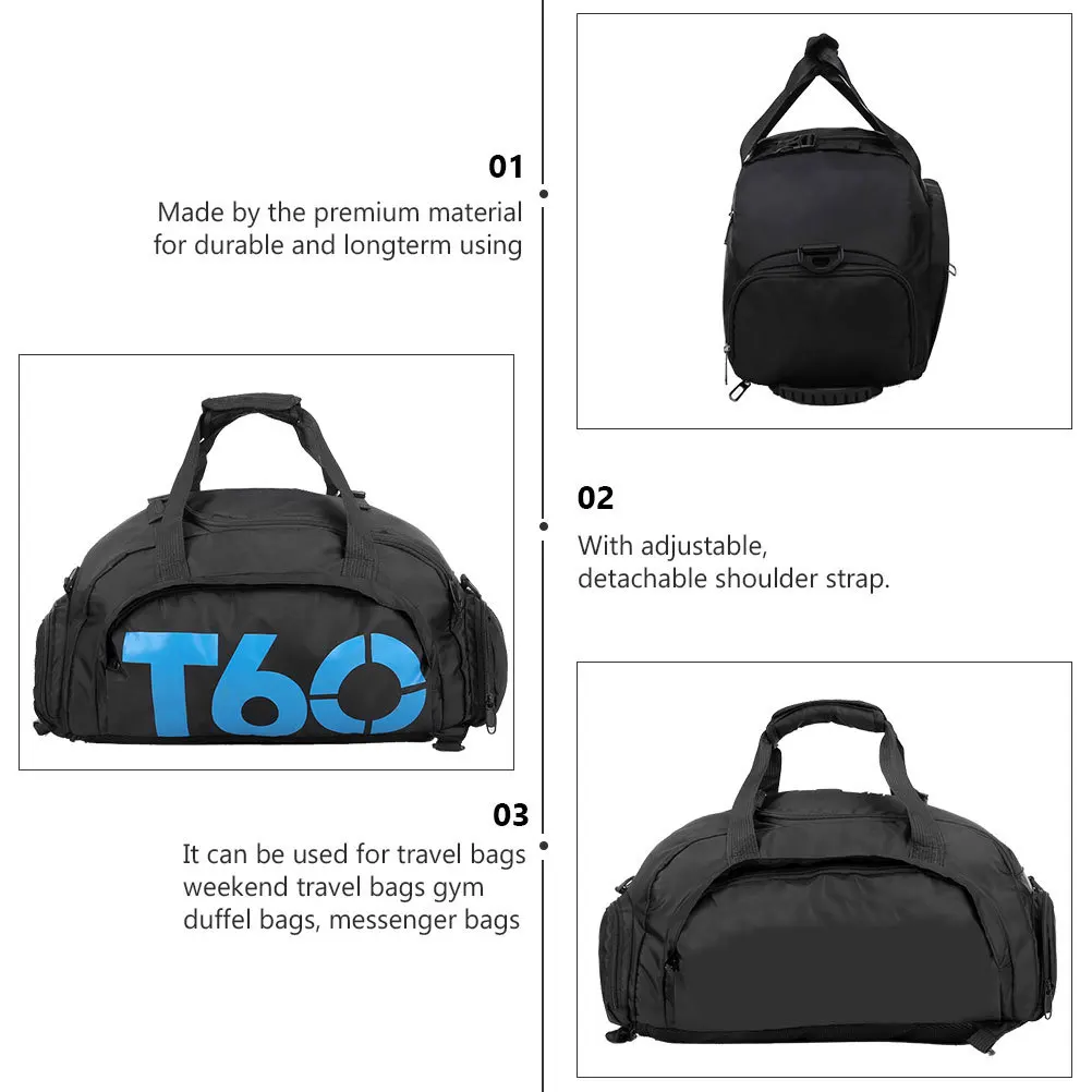 1Pcs Training Bag Spacious Lightweight Fitness Yoga Pack Multiuse Travel Gym Duffel Bag Casual Shoulder Handbag for Short Trips