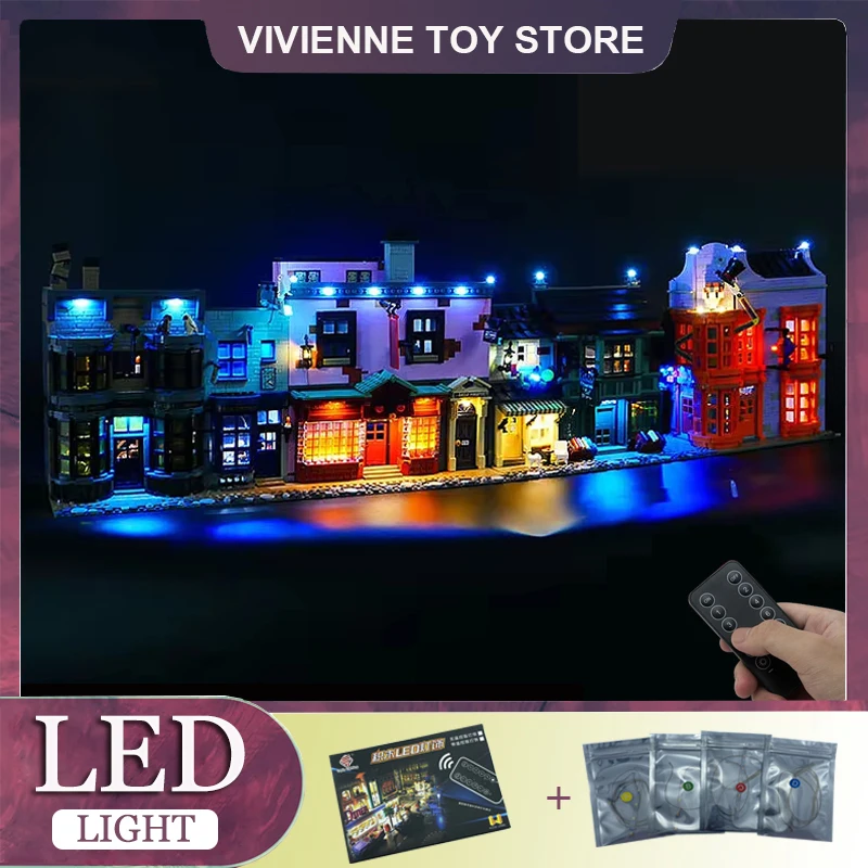 

RC DIY LED Light Kit For LEGO 75978 Compatibility 70071 Diagon Alley ( Only LED Light,Without Blocks Model)