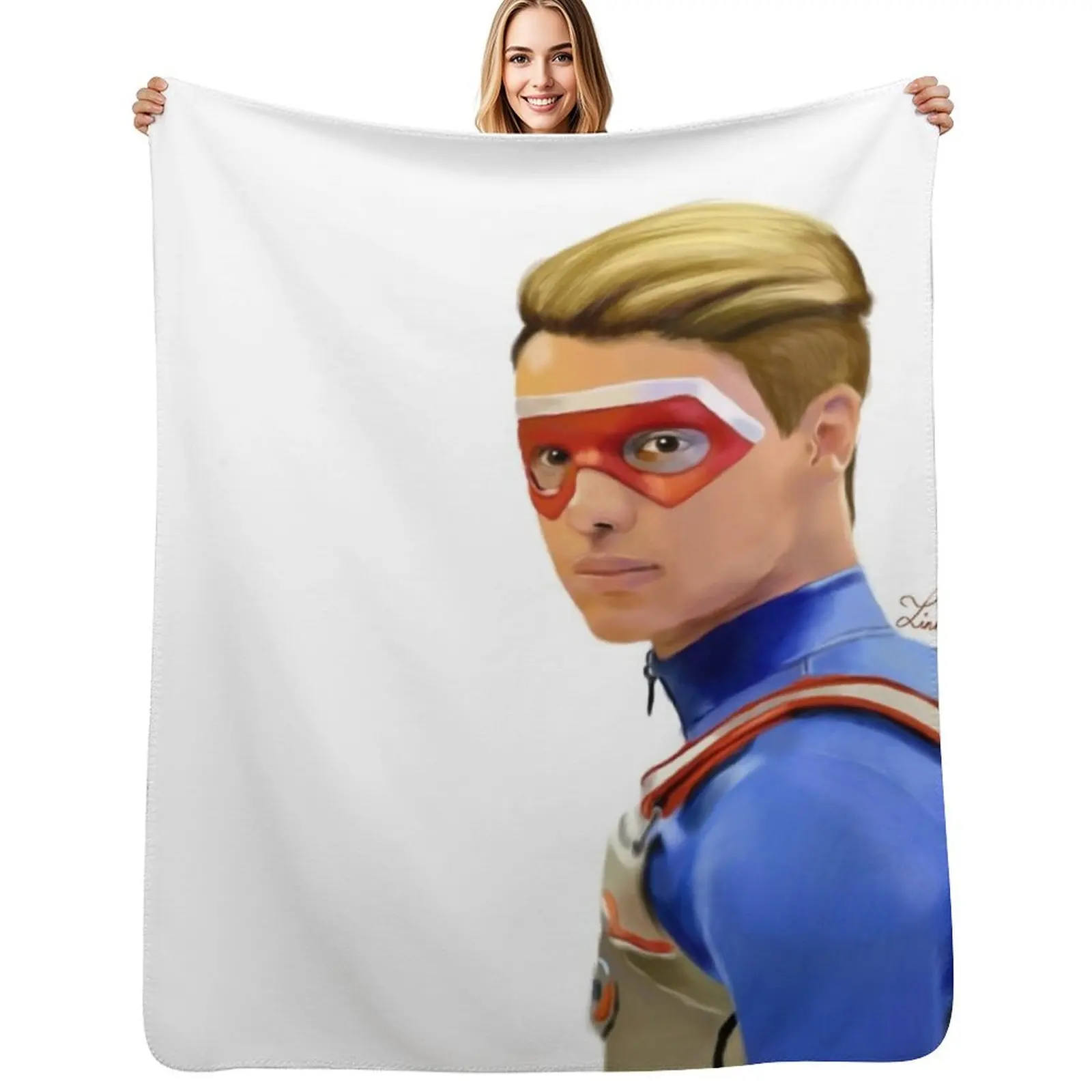 

Kid Danger - Heroic Sketch Throw Blanket Decorative Sofas Hairys Bed covers Blanket