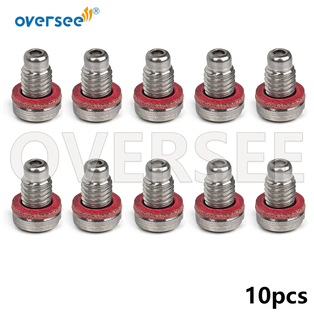 

688-45341-10 Сливная пробка нижнего блока с прокладкой 90430-08003 для подвесного двигателя Yamaha Parsun F130-300HP 90340-08M02 F25-04000031