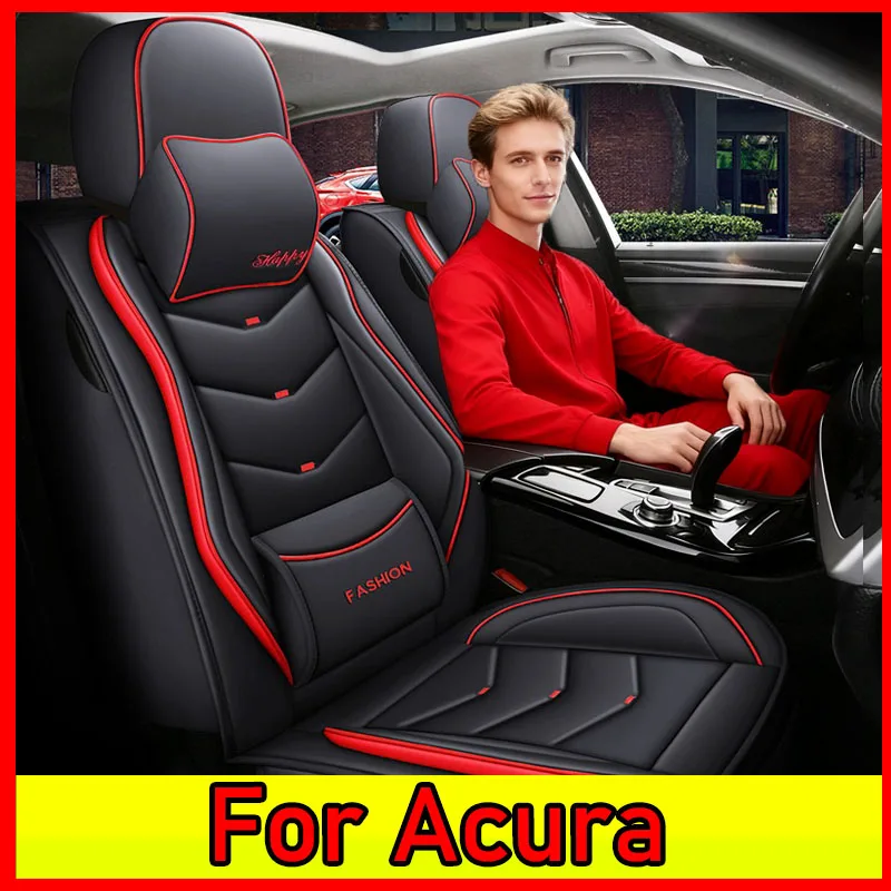 

For Acura Car seat covers, full set of 5-seat front and rear seat covers, waterproof artificial leather, wear-resistant