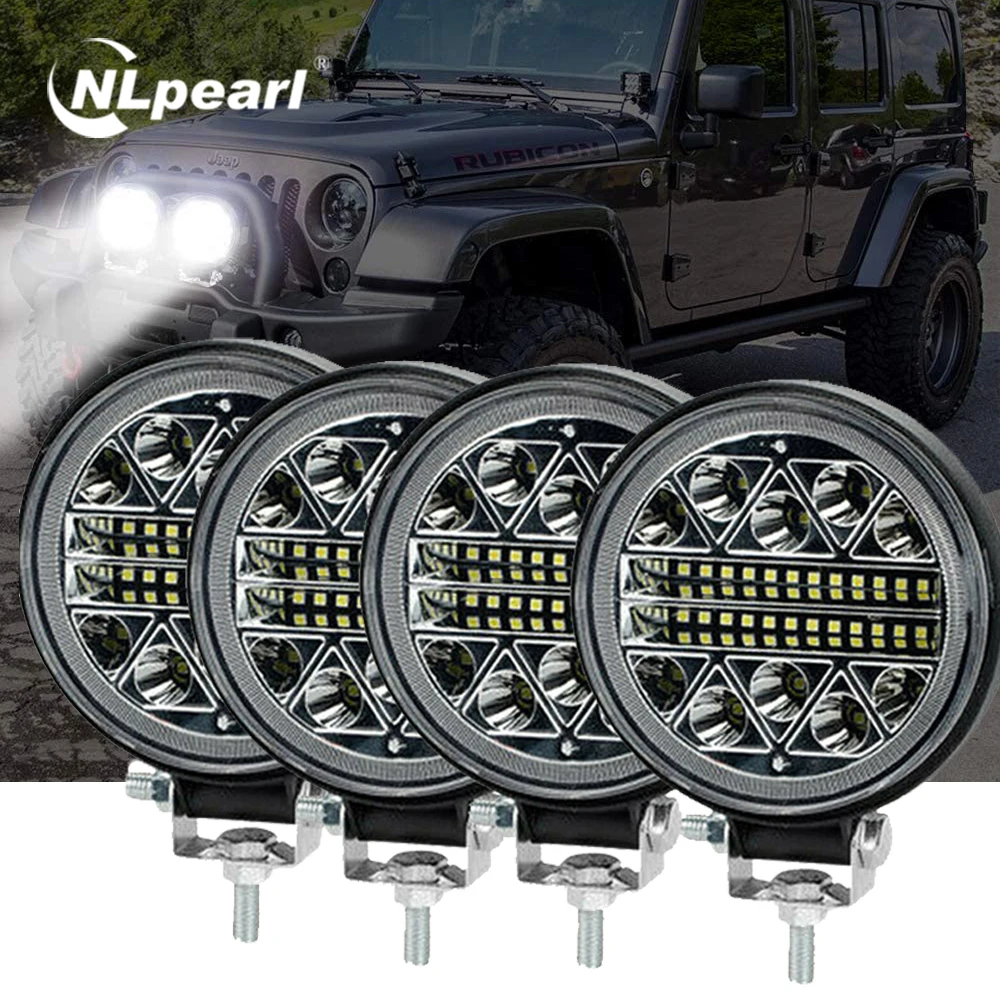 NLpearl 102W LED Bar Spot Offroad LED Light Bar/Work Light For Jeep Truck Car Boat 4X4 SUV ATV Barra LED Headlight 12V 24V