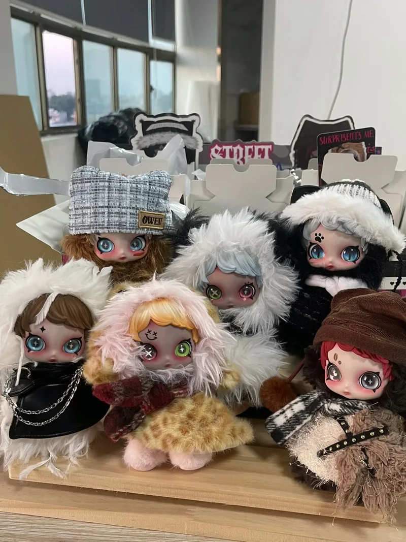 Owen street criança esmalte vinly caixa cega pingente moda figura presente da menina anime bonito saco pendurado presente de aniversário ornamento