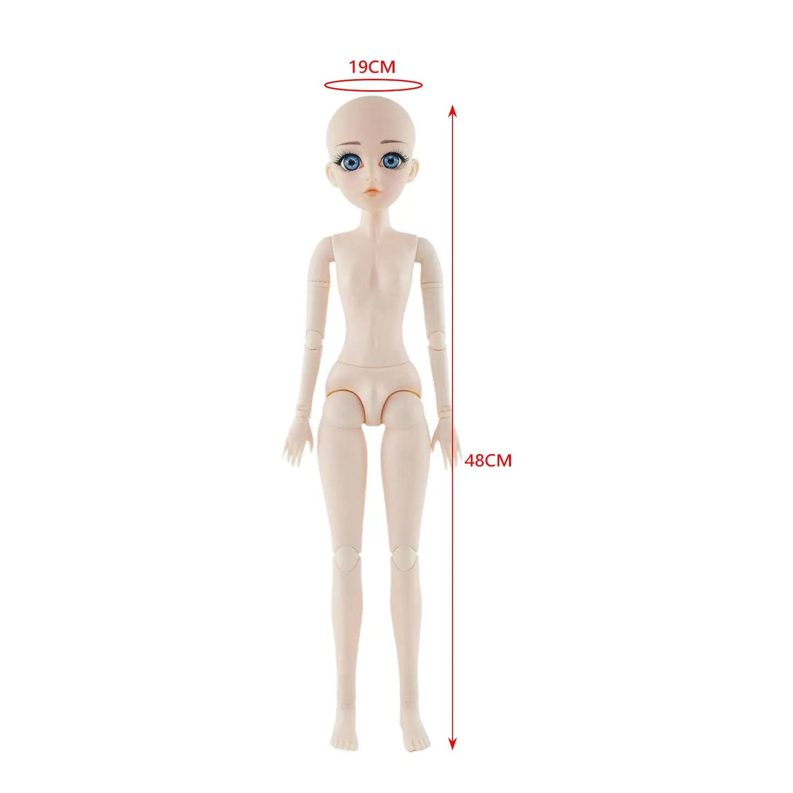 Boneca BJD super flexível ornamentos, engraçado 22 móveis articulados, moda, planície