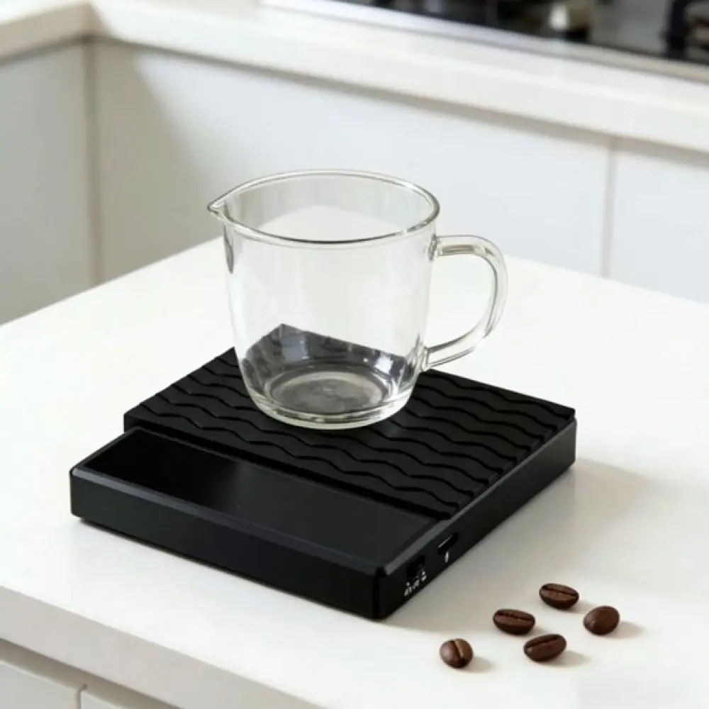 Mini Electronic Coffee Scale Rechargeable Digital Espresso Weighing Tool High Precision Balance For Pour Over Brewing Display