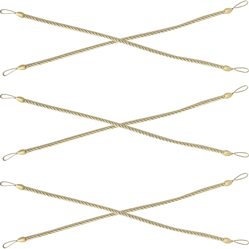 

6pcs Curtain Tieback Oxford Rope Strong Holdback For Thick Sheer Thin Curtains No Drilling Decorative Drape Tiebacks Home Office