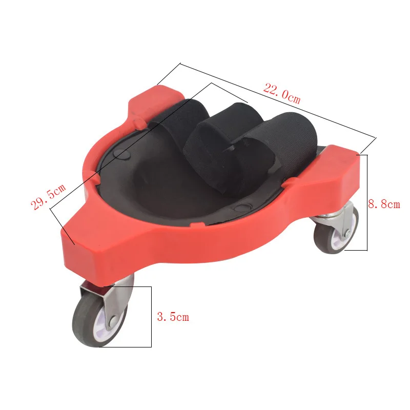 2pcs Rolling Kneepads Kneel Down Construction Maintenance Cleaning Sliding Floor Tiles Seam Universal Wheel Mobile Kneeling Pads