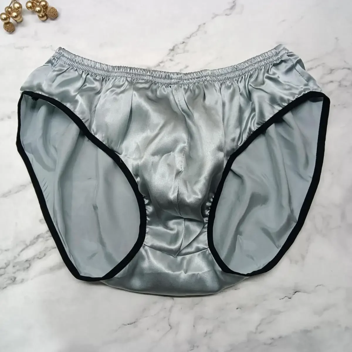Man's Silky Silk Touch Summer Cool Soft Panties&Briefs BF Gifts