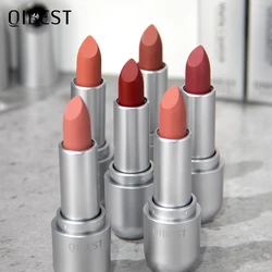 QIBEST Matte Lipstick Waterproof Long Lasting Non-stick Cup Lip Stick Not Fading Sexy Red Orange Velvet Lipstick Makeup Cosmetic