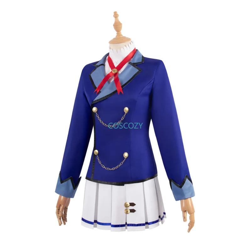 2025 New Woman Clothes Hoshimiya Ichigo Cosplay Costume Skirt Coat Shirt Anime Women Girl Blue SchoolGirls Uniform Set Wig Avali