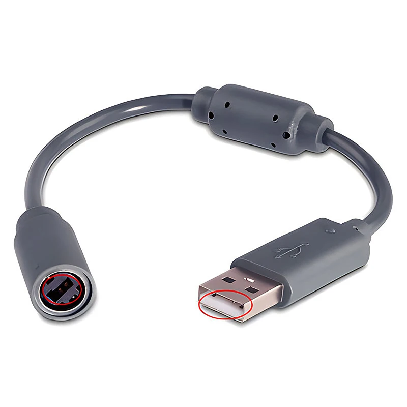 Najlepiej sprzedający się kabel USB do konsoli Microsoft Xbox 360 z odłączanym kablem PC i adapterem z filtrem