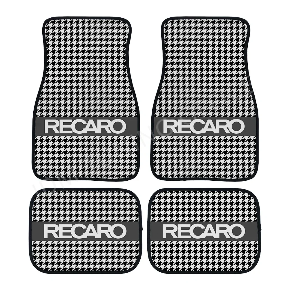 JDM Car Styling Papita Pattern RECARO Car Floor Mat Racing Carpet Car Decoration Floor Mat Universal