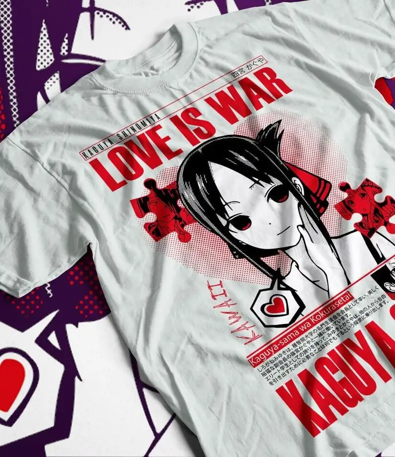 Love Is War Anime T-Shirt Sailor Manga Waifu Graphic Tee Shir