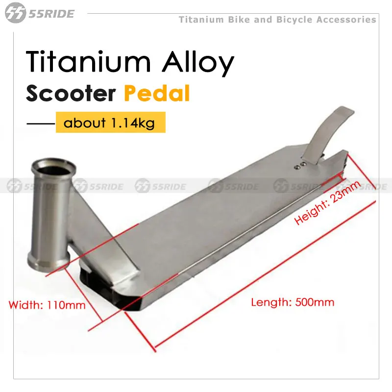 

Профессиональная педаль для самоката из титанового сплава для экстремальных видов спорта для взрослых, детали для трюкового самоката Freestyle Pro