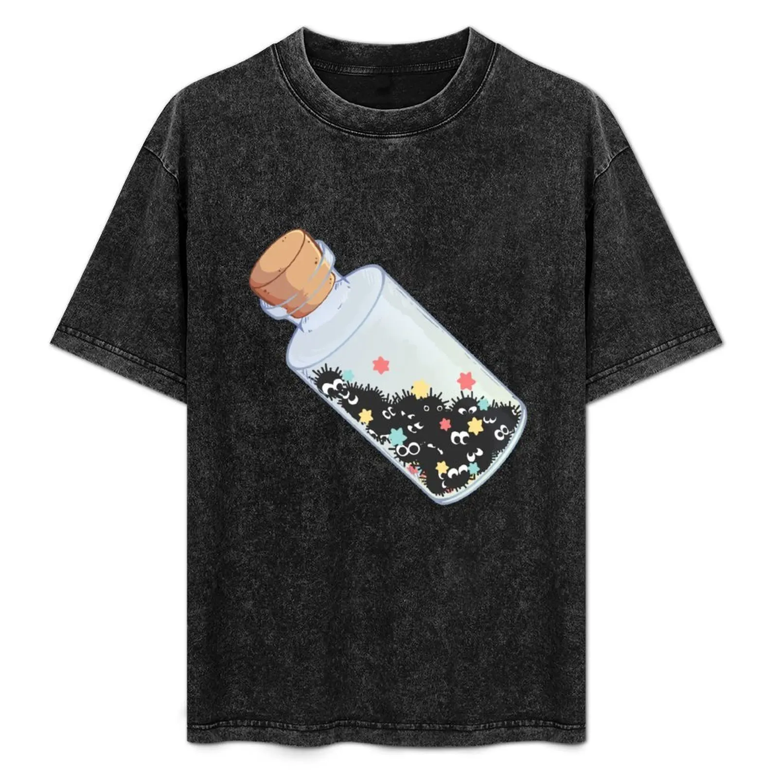 

Soot Sprites stuck in a jar T-Shirt Casual Daily Graphic Tee