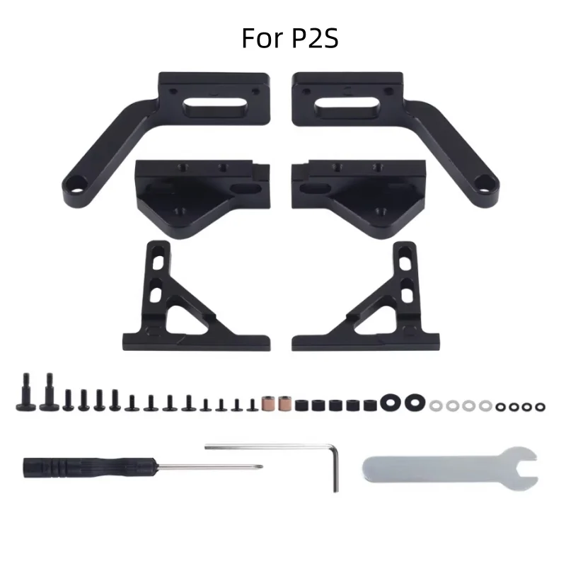 

CNC Metal Door Hinge For Bambu P2S 3D Printer 180/270° Rotation angle Upgrade door panel installation