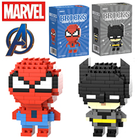 Marvel Spider Man Building Block Deadpool&Venom Iron Man figure Marvel Legends Cartoon Character Model Toys for Children Gifts