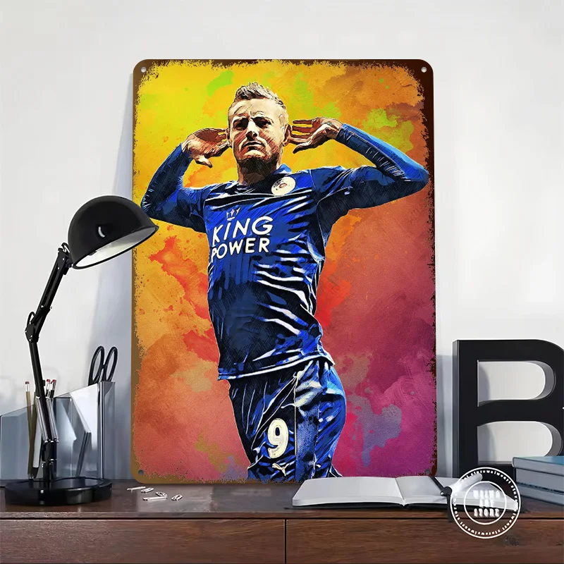 Jamie Vardy Splash Metal Poster Perfect Gift for Fans Lovers Personalized Wall Art Metal Sign for Decoration Room Decor Luxury