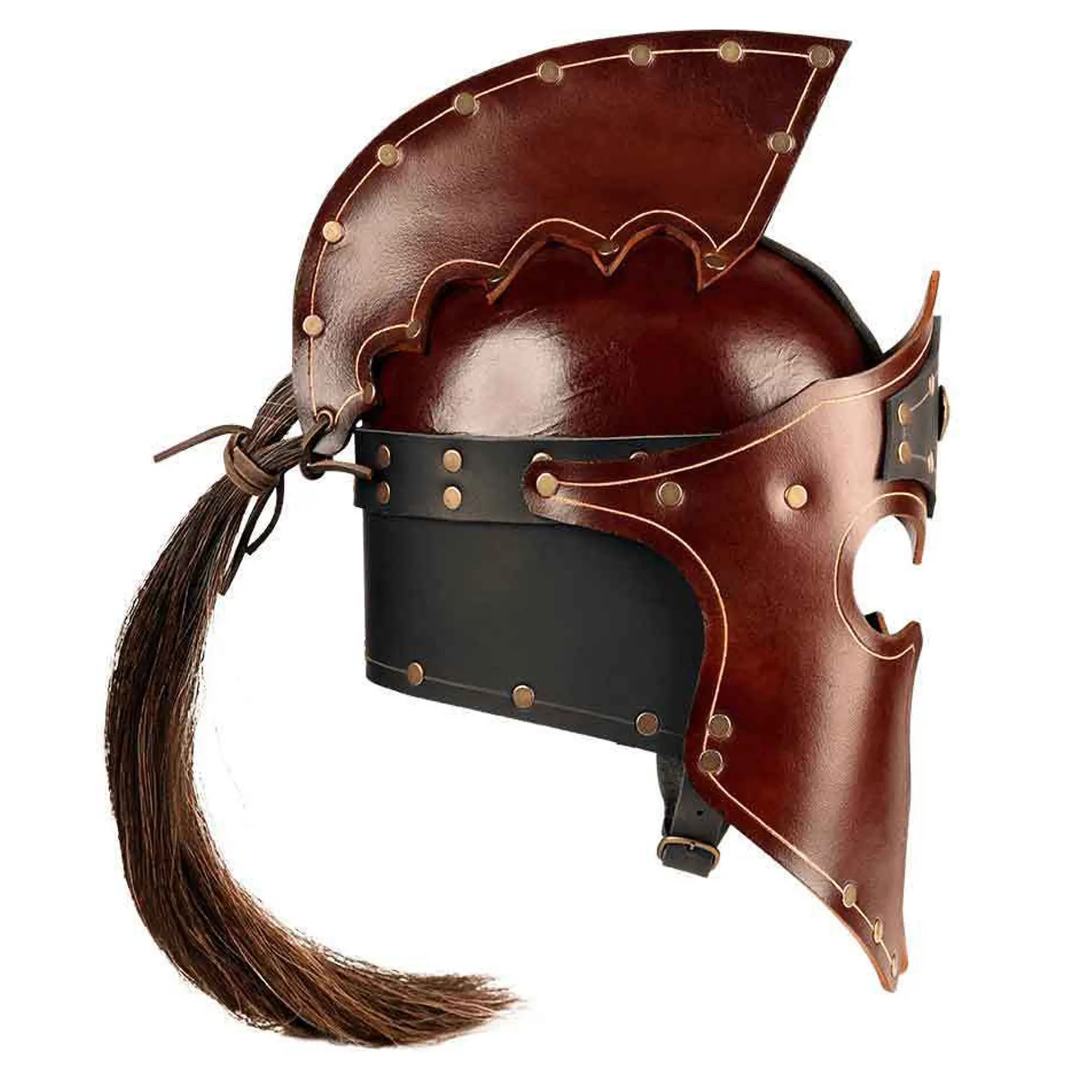 Warrior Gladiator Helmets Halloween Cosplay Medieval Renaissance Imperial Guard Costume Movie Character Mask Adult Kid Helmet view 3