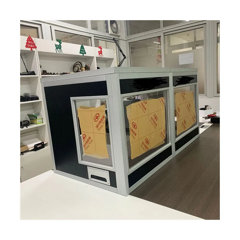 YARMEE Portable Table Top Interpreter Booth/ Translation Booth for 2 Person
