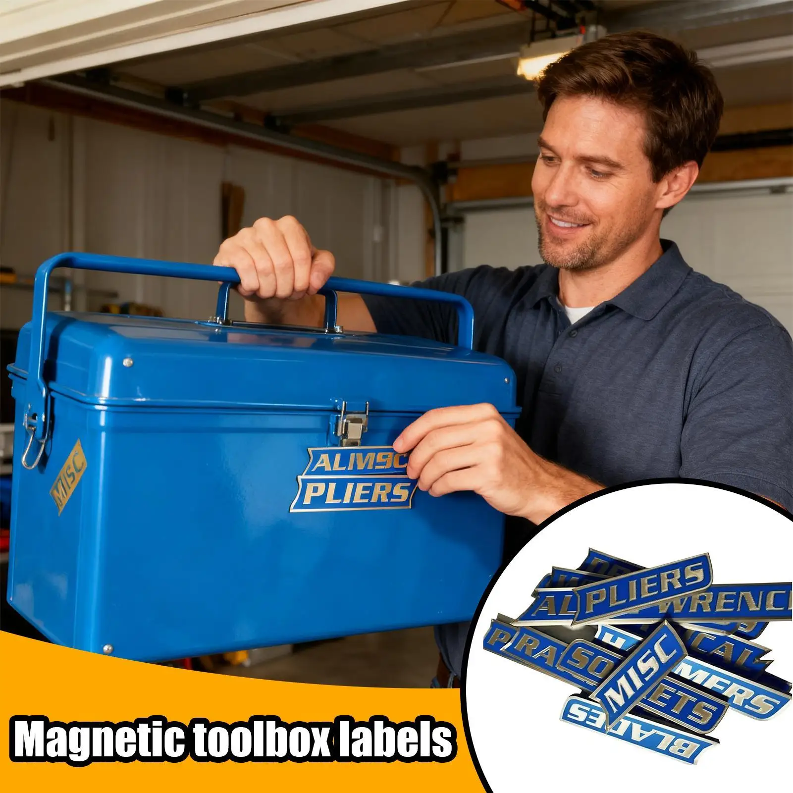 Этикетки для ящиков для инструментов, магниты, 12 шт., съемные органайзеры, наклейки, органайзер для инструментов, этикетки, наклейки для стальных тележек, ящиков