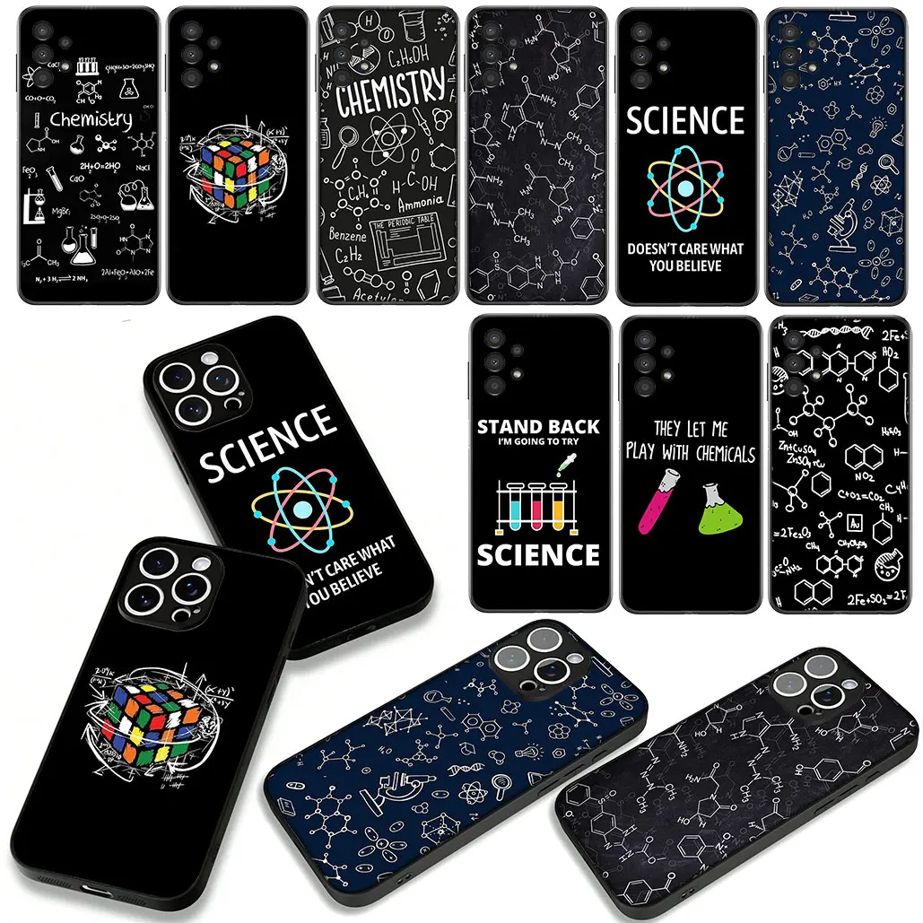 Чехол для телефона «Химия Наука» для Samsung Galaxy A55 A56 A25 A21S A35 A54 S8 S9 S20 S21 FE S10 Plus A53 A13 A33 A34 Корпус