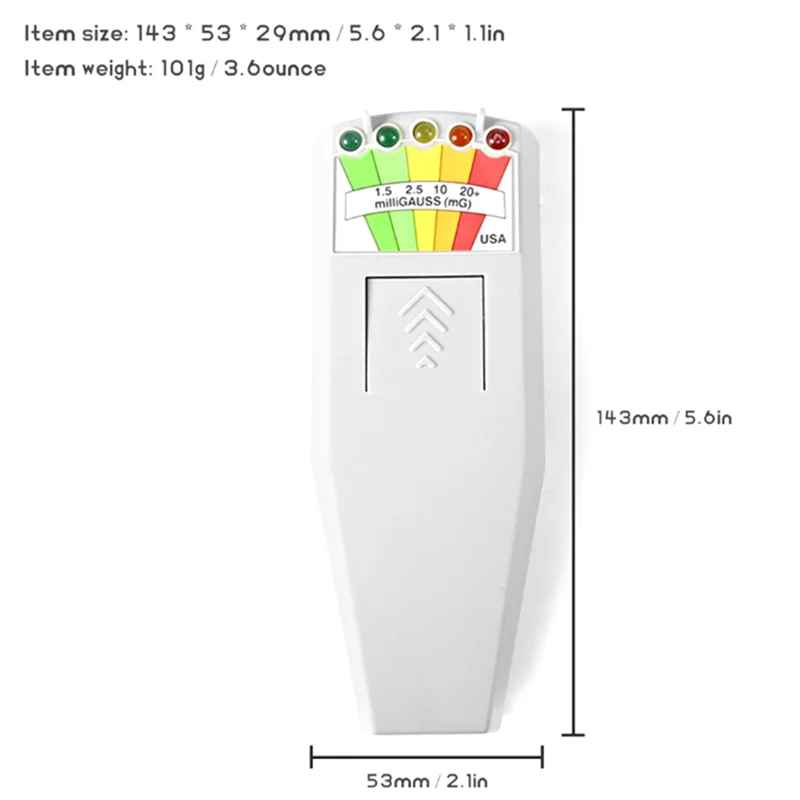A19E-1 PCS Radiación Electromagnética K2kii Probador de Radiación Multifuncional Negro