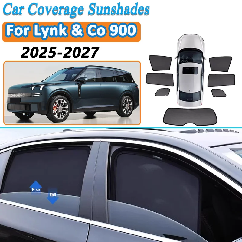 

Для Lynk & Co 900 L946 2025 2026 2027: Сетчатые солнцезащитные шторки для автомобиля, аксессуары для авто, защита от солнца, шторки для окон, солнцезащитные экраны, шторки для конфиденциальности