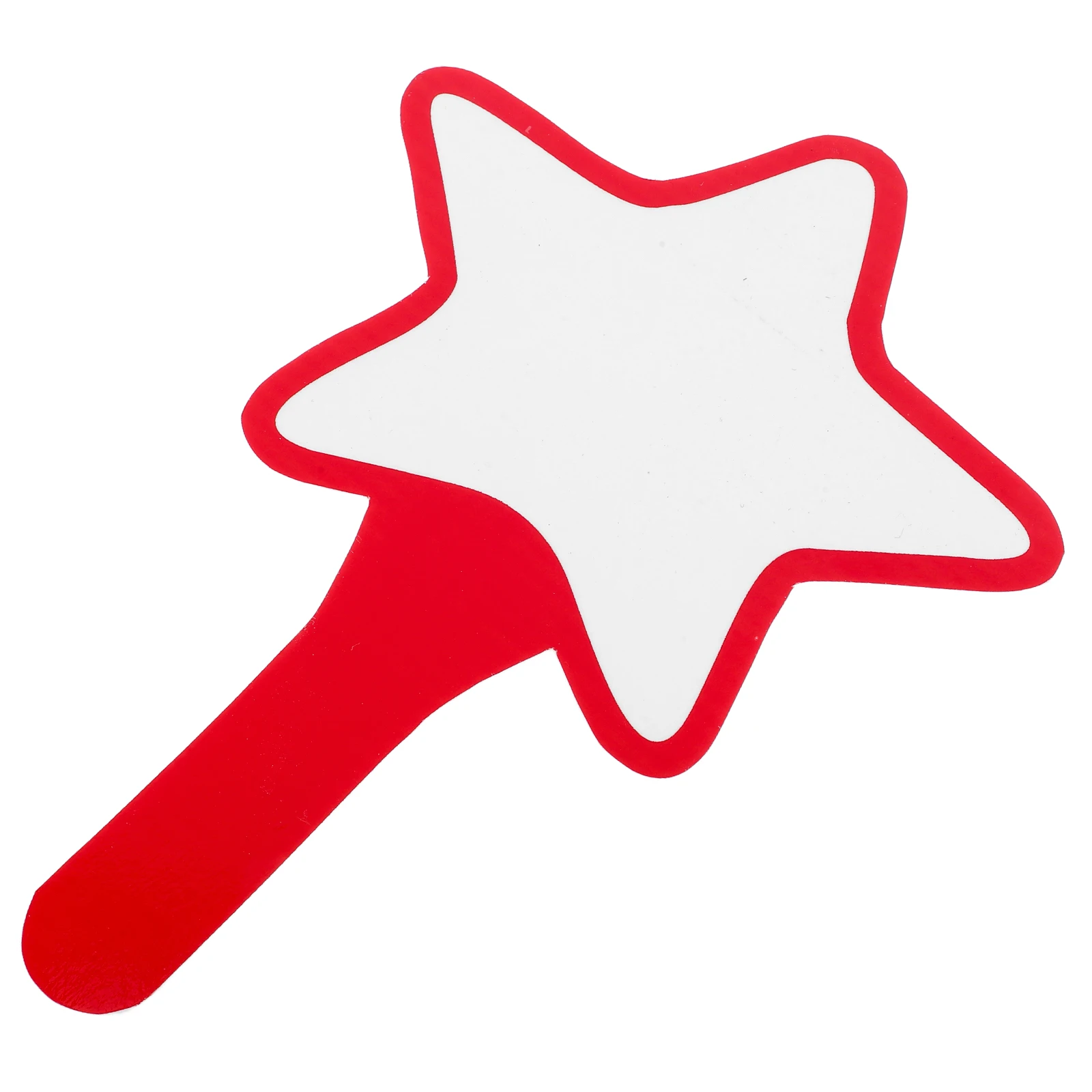 Star Shaped Dry Erase Answer Paddle Handheld Whiteboard Reusable Scoreboard For Classroom Office Voting Scoring Lightweight