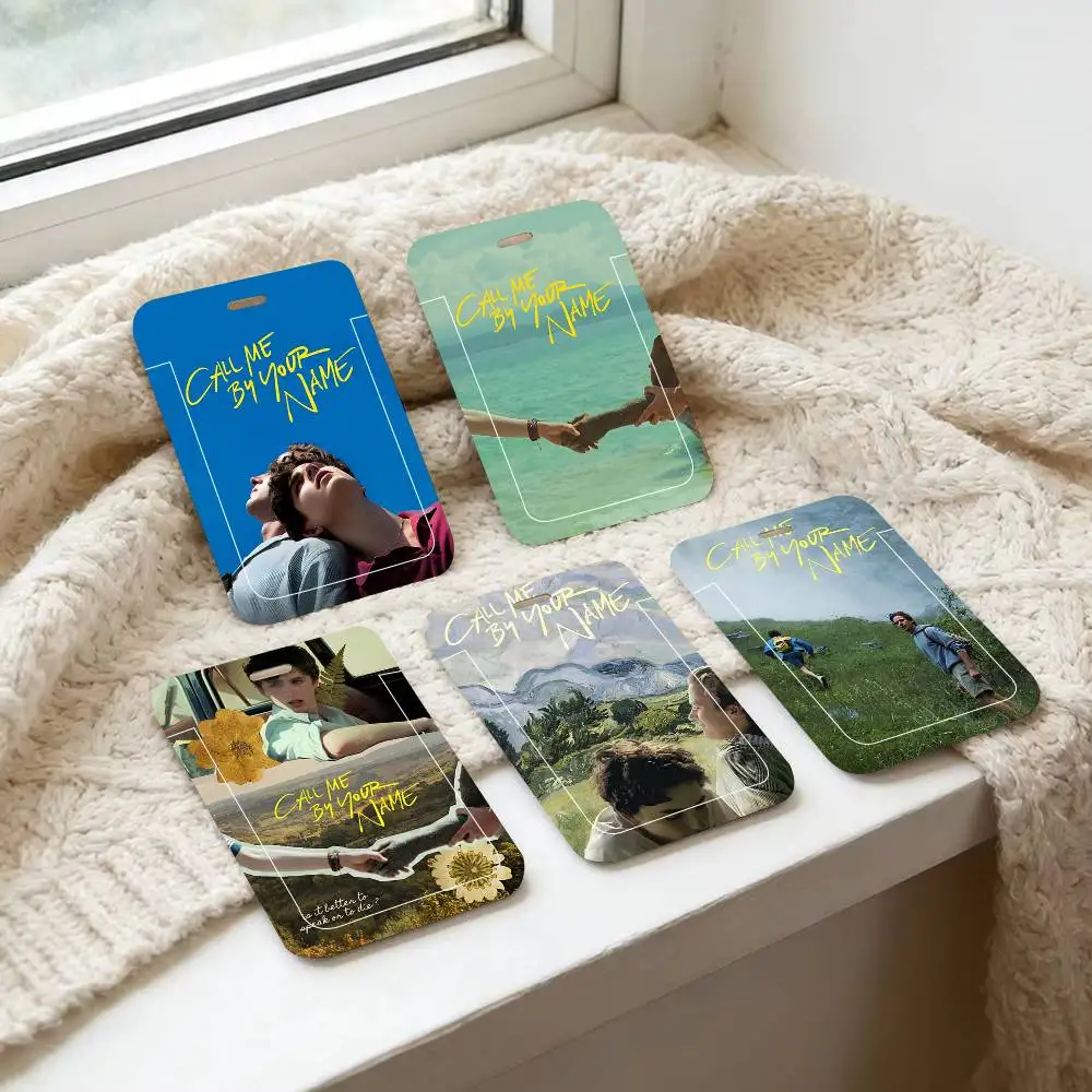 1pc Call Me By Your Name ID Card Sleeve School Card Access ID Card Bus Meal Card Protective Sleeve Easy Push