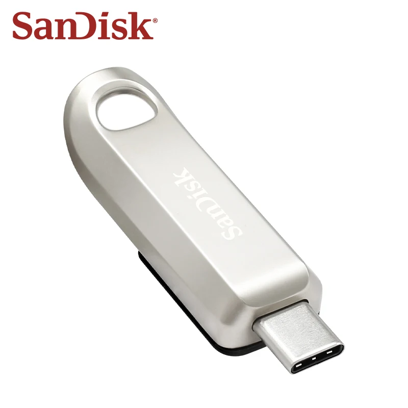 Original SanDisk Ultra Luxe USB 3.2 Gen 1 Type C Metal Memory Stick 64GB 128GB 256G Read Up to 300MB/s USB Type C Disk For Phone