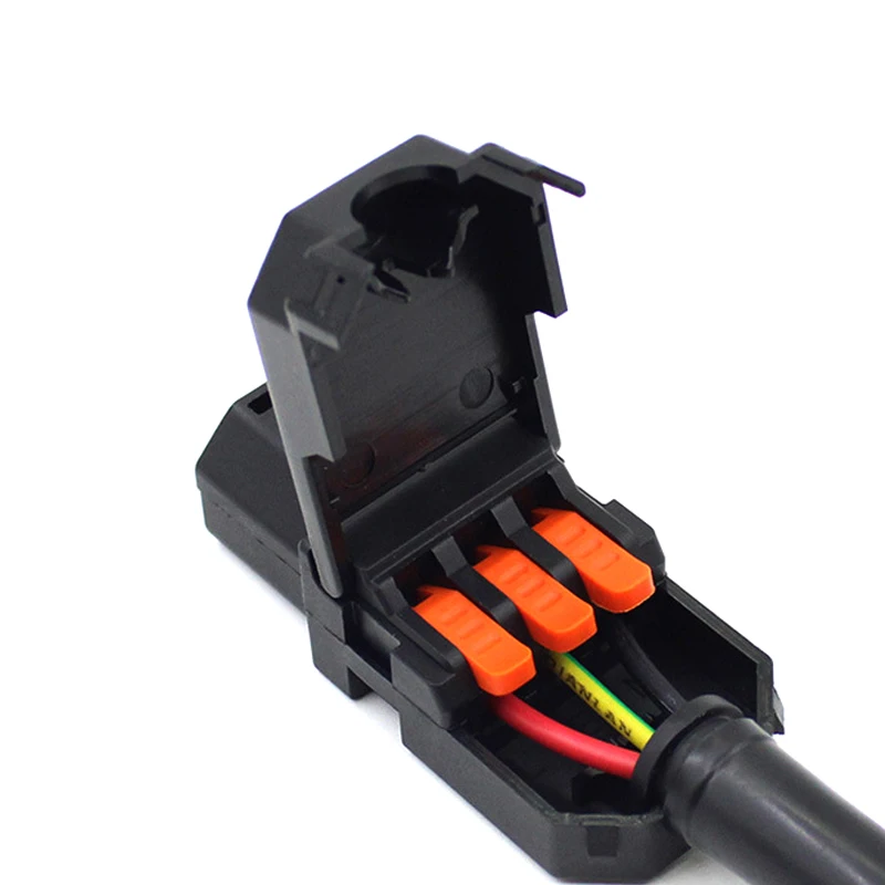 1pcs 10A Male/Female Plug Rice Cooker Screw Free Quick Wiring AC Power Socket Electric Rice Cooker Wiring PDU