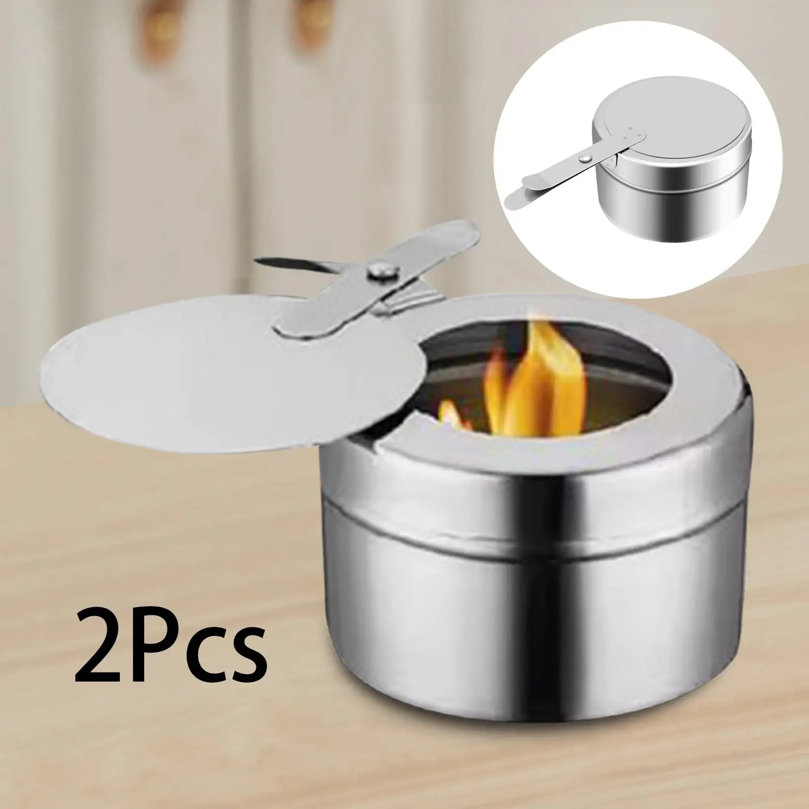 2Pcs Parties Fuel Cans Holder Set Canned Fuel Boxes for Food Warmer Party