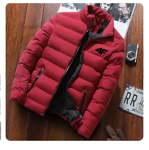 Autumn and winter Men's casual jacket outdoors waterproof windbreaker  large size zippered warm solid color tops New M--6XL