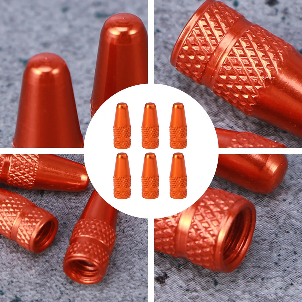 12Pcs Bike Caps Metal Valve Covers Dustproof Waterproof Easy Installation Cap Aluminum Alloy Cap