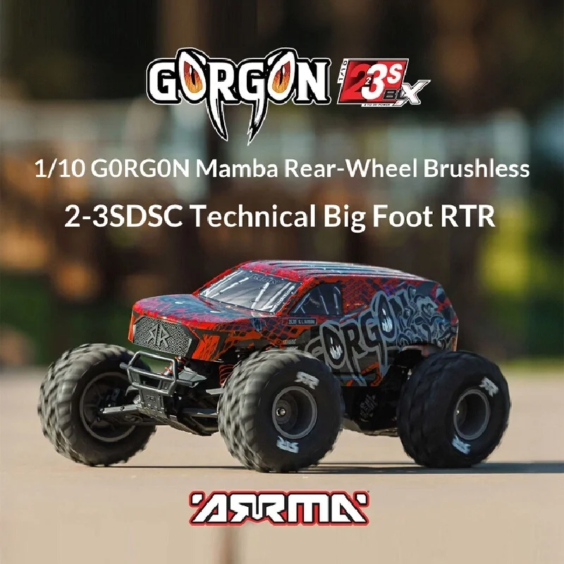 

ARRMA GORGON Electric RC Remote Control Monster Truck One Tenth Scale Brushless Rear Drive 2 To 3S BLX Off Road Ready To Run