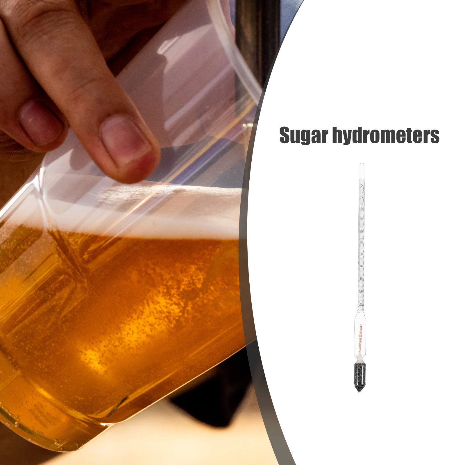 

Sugar Hydrometer Accurate Handheld Meter Easy One Button Operation Maple Syrup Beer Wine Measurement Gauge Sugar Hydrometers