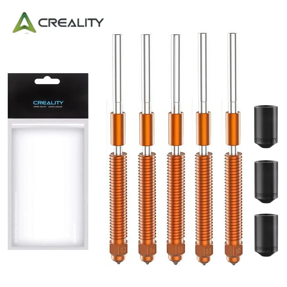 Creality Original K2 Plus Nozzle Unicorn Quick-Swap Nozzles Kit Copper Alloy Hardened Steel for K2 Pro/Creality Hi/K2