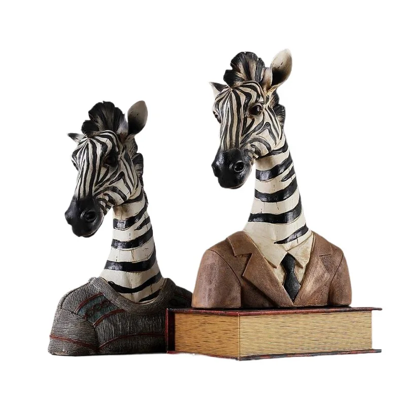 Zebra Statue, Resin Animal Statue, Home Decoration, Interior Decoration, Aesthetic Ornament