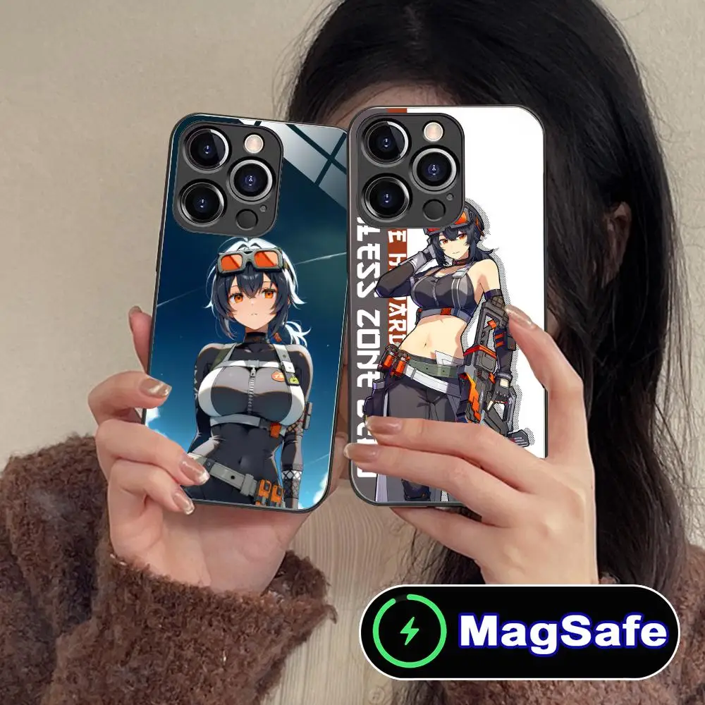 

ZZZ Grace Howard Phone Case for iPhone 16 15 14 13 12 11 Pro Max Plus Mini MagSafe Glass Colour Protective Pretty Cover