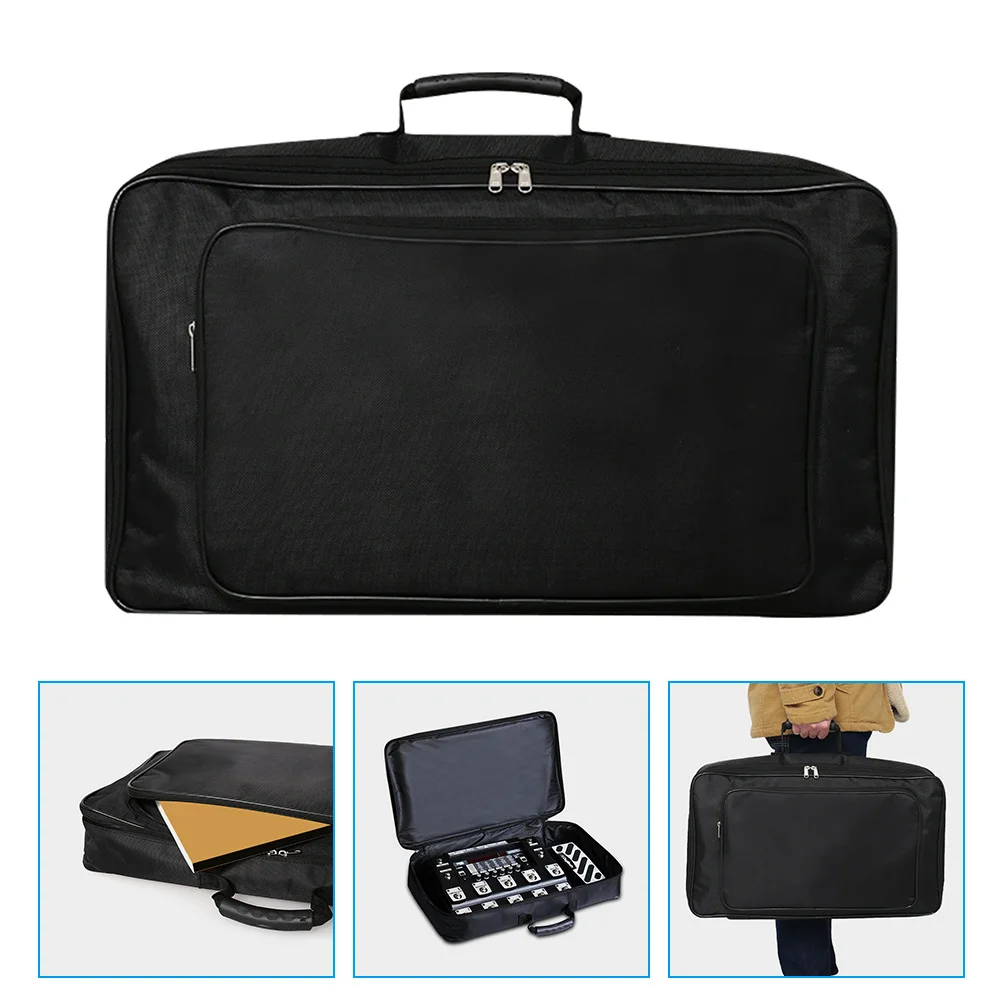 

Oxford Cloth Audio Effector Organizer Portable Lightweight Storage Pouch Black Shockproof Stylish Durable for Effector and