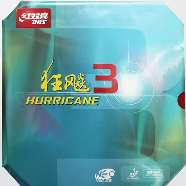 Guma do tenisa stołowego DHS Hurricane 3 neo oryginalna gąbka do ping ponga pips-in Hurricane-3 neo DHS