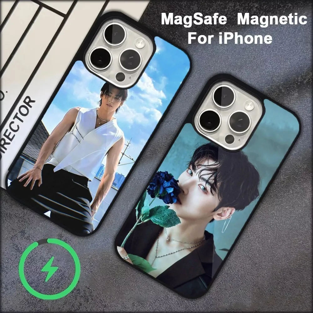 Чехол для телефона Actor C-Cha E-Eun Woo для iPhone 16,15,14,13,12,11, Pro, Max, Plus, Mini, Magsafe, магнитный чехол для беспроводной зарядки