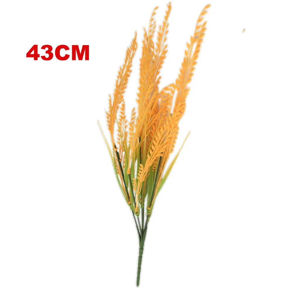 Decor Fake Wheat Fake Rice Fields Artificial Wheat for Floral Arrangement Rustic Decor Indoor Decoration