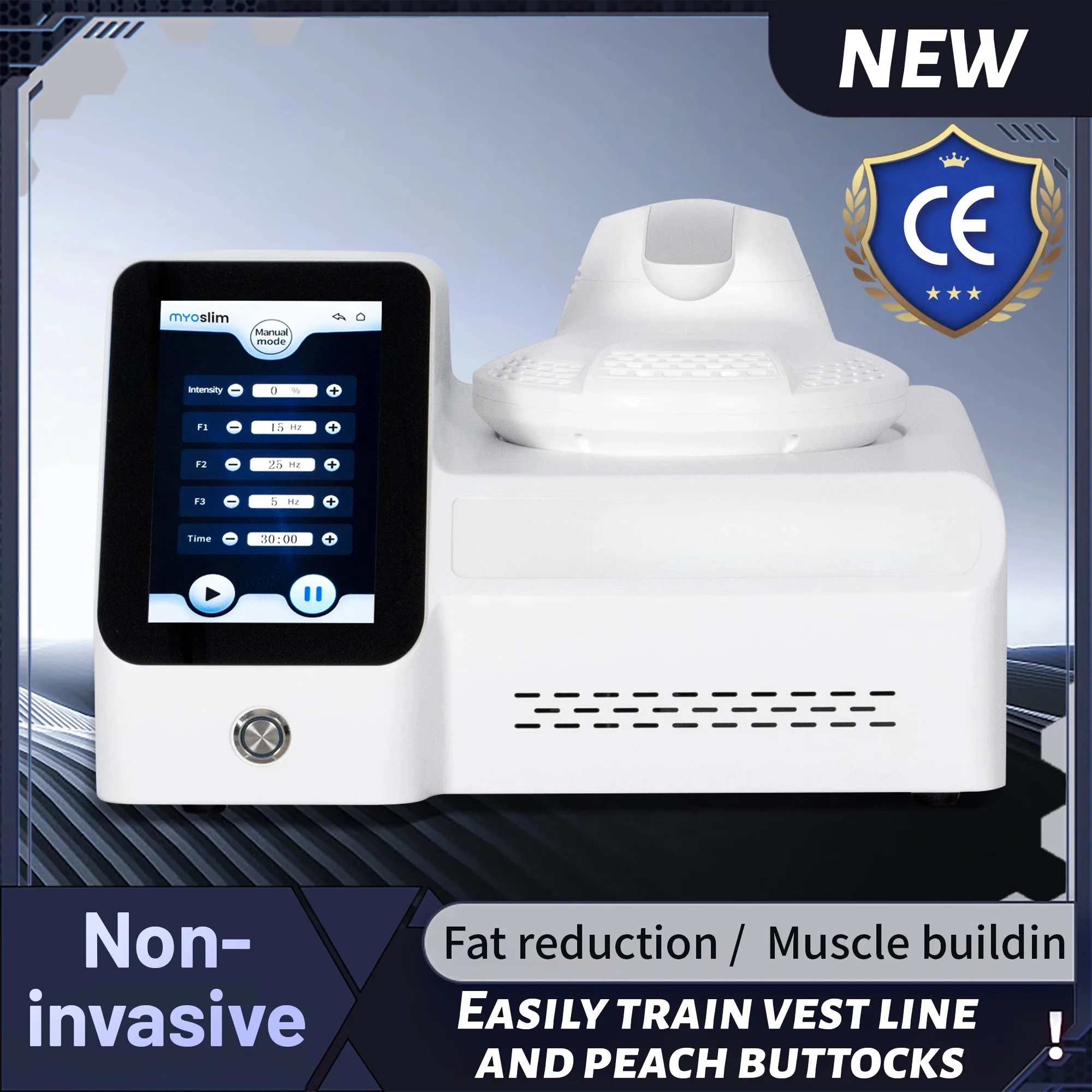 

6500W 15Telsa 200HZ HIEMT Machine Body Slim Weight Loss Muscle Stimulation Therapy